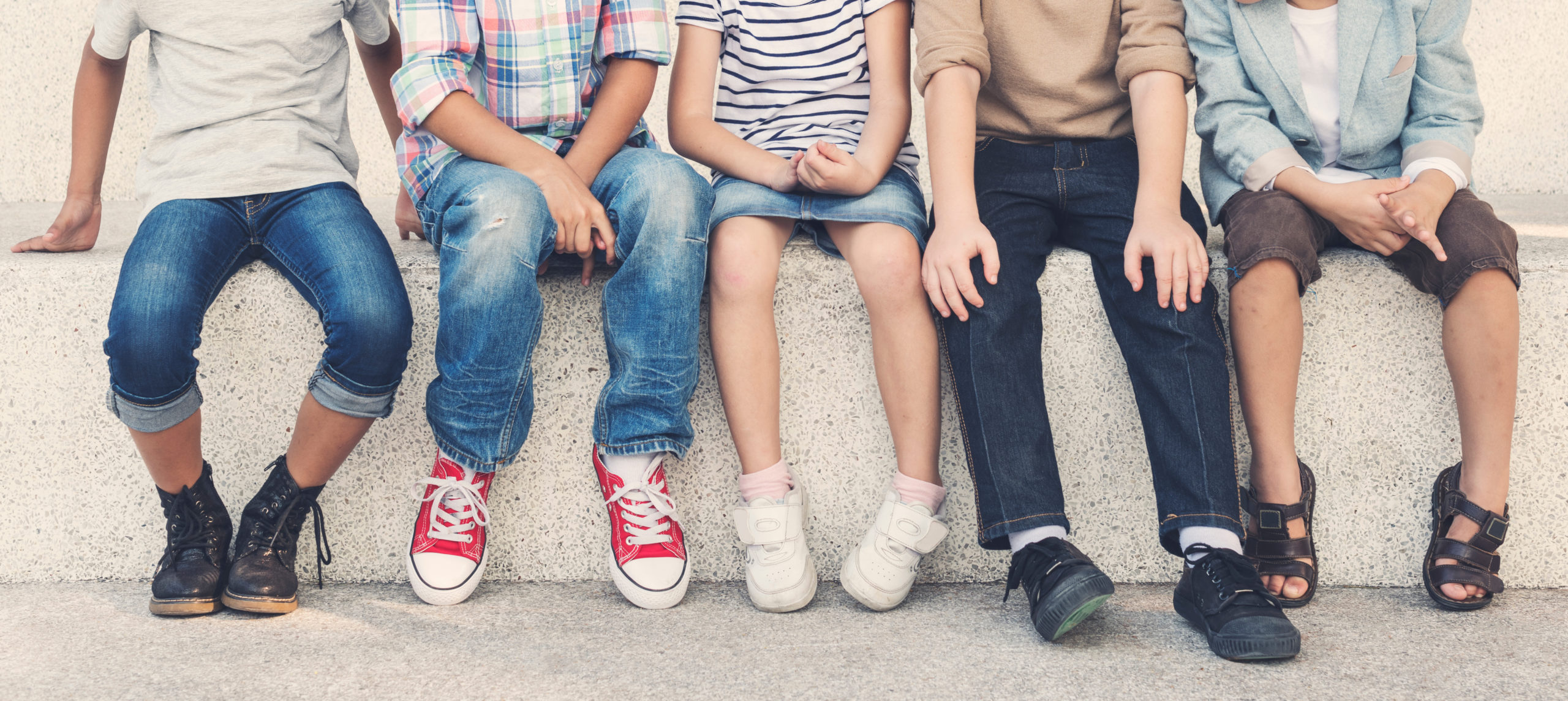 Casual Children Cheerful Cute Friends Kids Concept